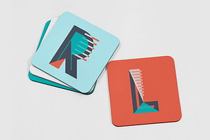 Coasters Mockup