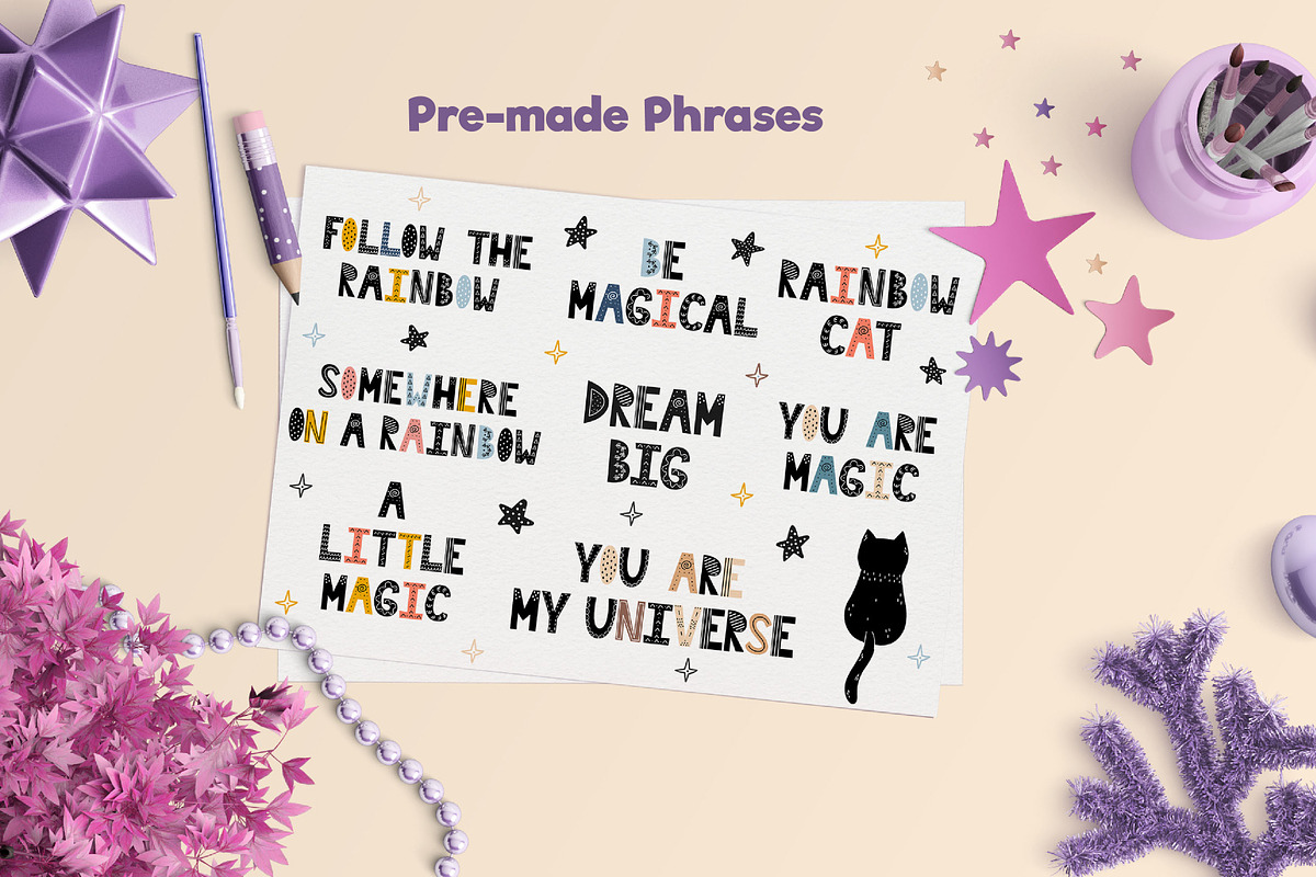 Cats and Rainbows Graphic Pack, an Animal Illustration by Gulnara Sabirova (Photo 16 of 17)
