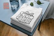Hand-Drawn Christmas GIFT BOX SVG, an Object Illustration by RimzStudio (Thumbnail 6 of 8)