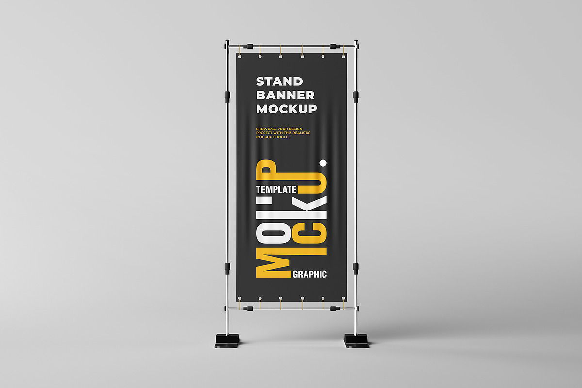 Stand Banner Mockup Sets, an Advertising Mockup by Artnivora.Std (Photo 2 of 4)