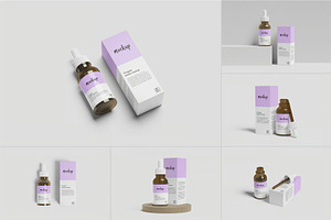Dropper Bottle Mockup, a Packaging Mockup by zpackcreative