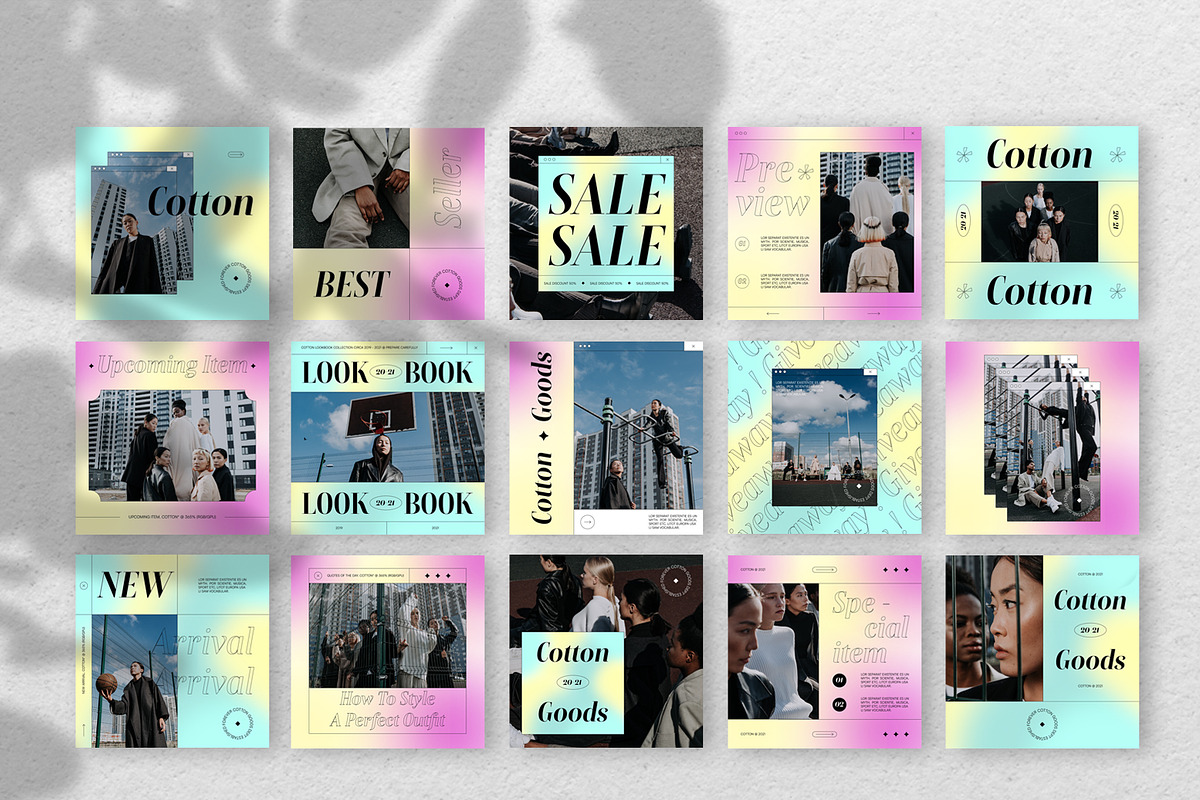 Cotton - Modern & Trendy Social Kit, a Social Media Template by Creative Zeune (Photo 2 of 4)