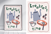 Dolce vita breakfast, doodle cards, a Food Illustration by Good Studio (Thumbnail 3 of 5)