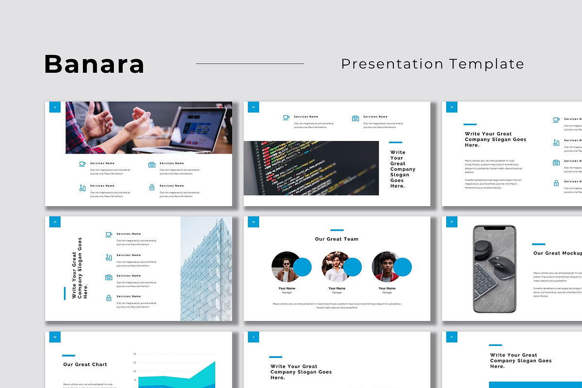 Banara - Powerpoint Template, a Presentation Template by Tumbuh Kerja (Photo 1 of 6)