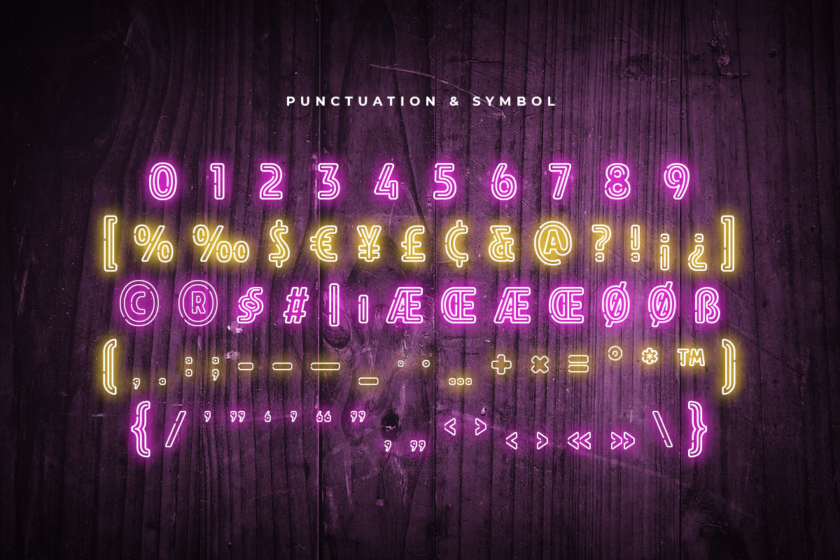 Party - Modern Fun Neon Font, a Sans Serif Font by Hamz Studio (Photo 4 of 16)