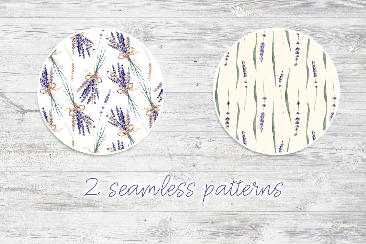 Lavender Watercolor Set Clipart, a Decorative Illustration by Sha1nee (Photo 4 of 8)