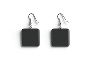 Black Square Earring Pair 3D Model, an Object 3D Model by rebrandy (Thumbnail 2 of 9)