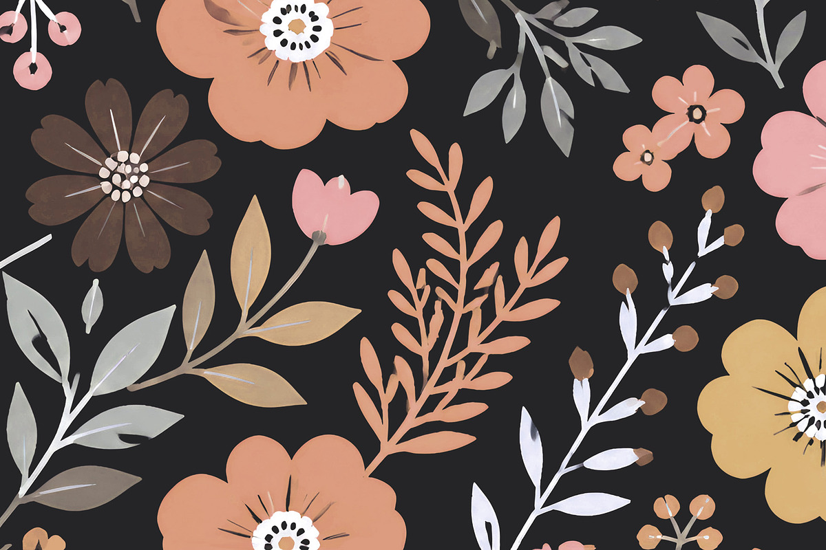 Garden Floral Seamless Pattern, a Pattern Graphic by Sharon Schwalbe (Photo 2 of 5)