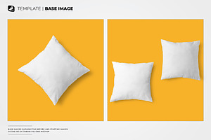 Set Of Throw Pillows Mockup