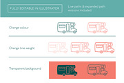 Retro Van Icons, a Solid Icon by the cabin supply co (Thumbnail 3 of 4)