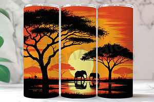 Safari Wildlife Jungle Tumbler, an Arts & Entertainment Photo by LamanAzalea
