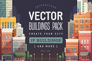 Vector Buildings Pack, an Illustration by Darumo Shop (Thumbnail 1 of 8)