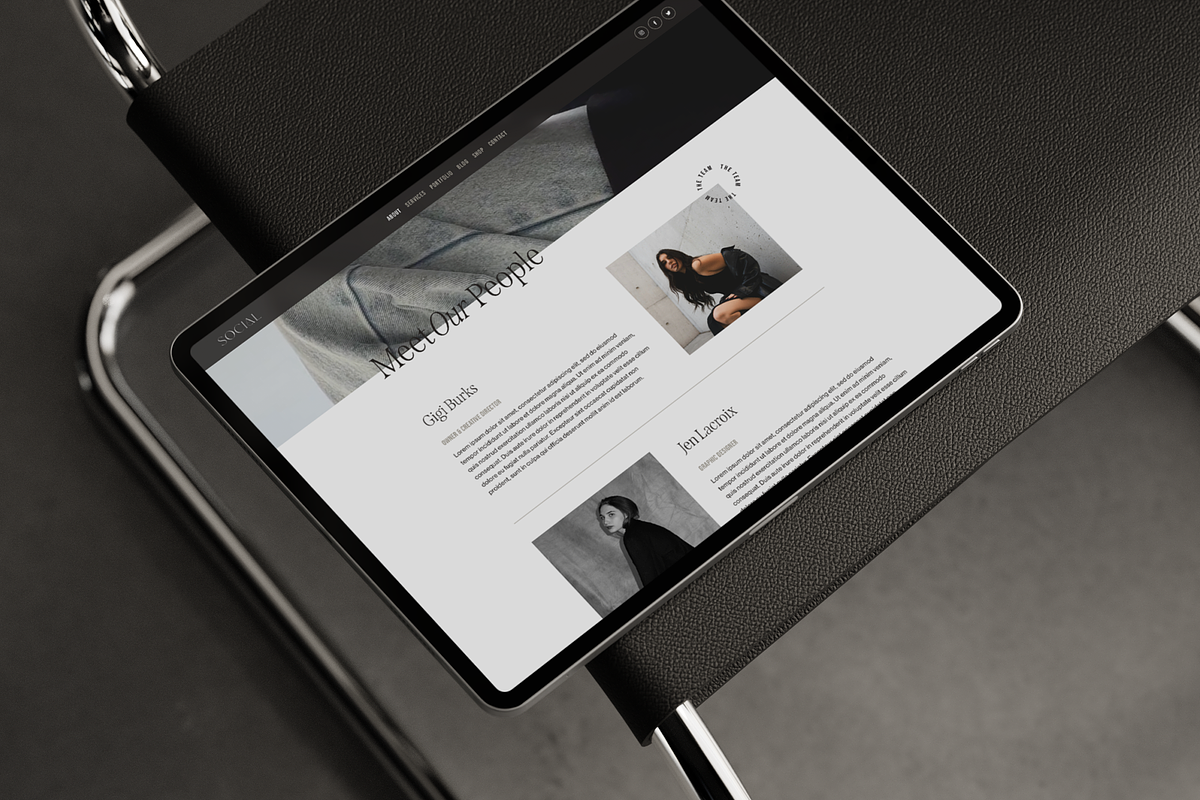 Social: Squarespace 7.1 Template, a Squarespace Template by The Styled Square (Photo 7 of 8)