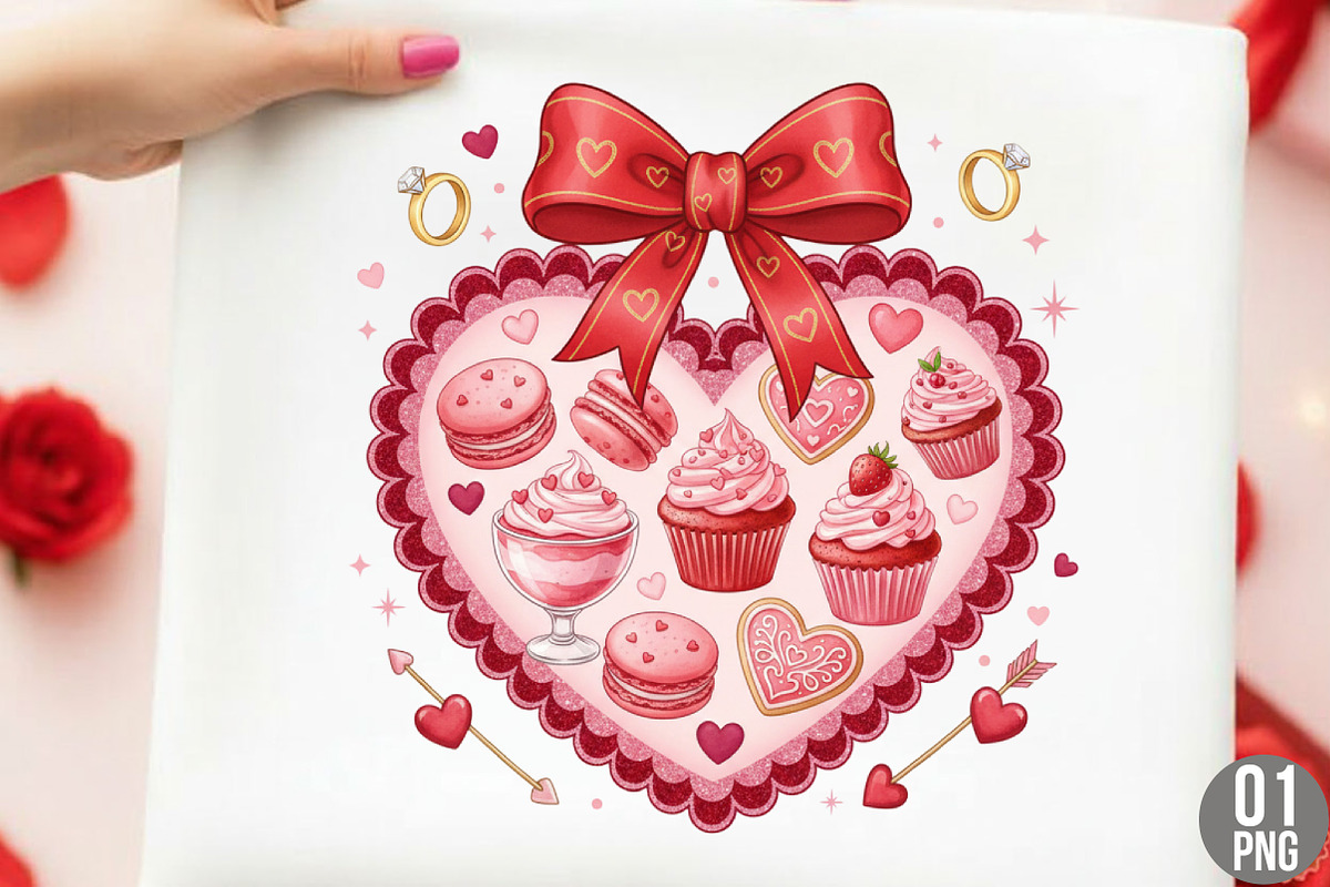 Kisses Valentine Heart Png, Coquette, an Illustration by Designking (Photo 1 of 6)