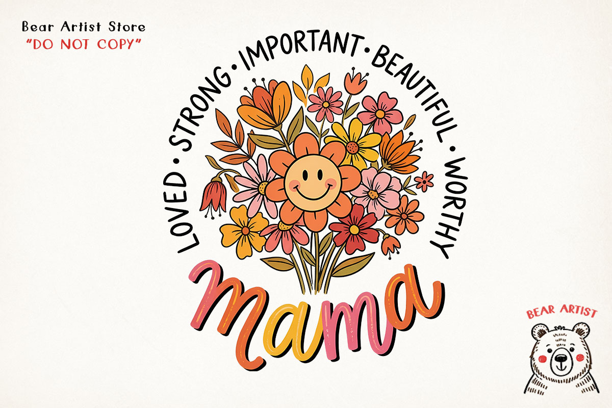 Mother’s Day Sublimation PNG Bundle, an Illustration by GlitterCraft (Photo 40 of 41)