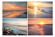 16 Sunset Beach Digital Backdrops, a Layer Style Add-On by Wild Honey Design Co. (Thumbnail 4 of 5)