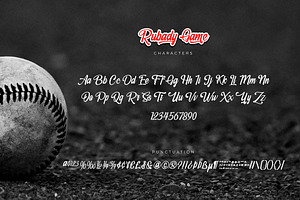 Rubady Game Modern Script Font