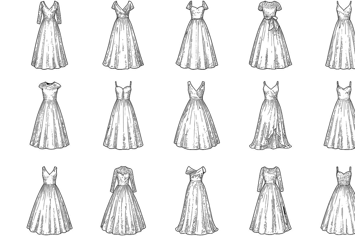 Woman Dress Collection, an Object Graphic by nikagraphic (Photo 2 of 3)