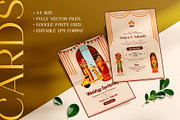 Indian Wedding Invitation Cards, an Invitation Template by Creative Hatti (Thumbnail 3 of 6)