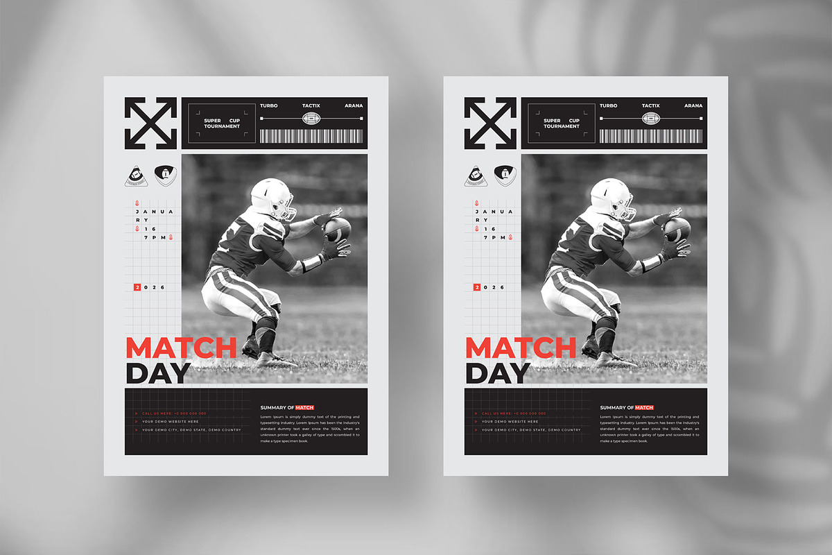 Football Matchday flyer template, a Flyer Template by Tanmoy Topu (Photo 5 of 6)