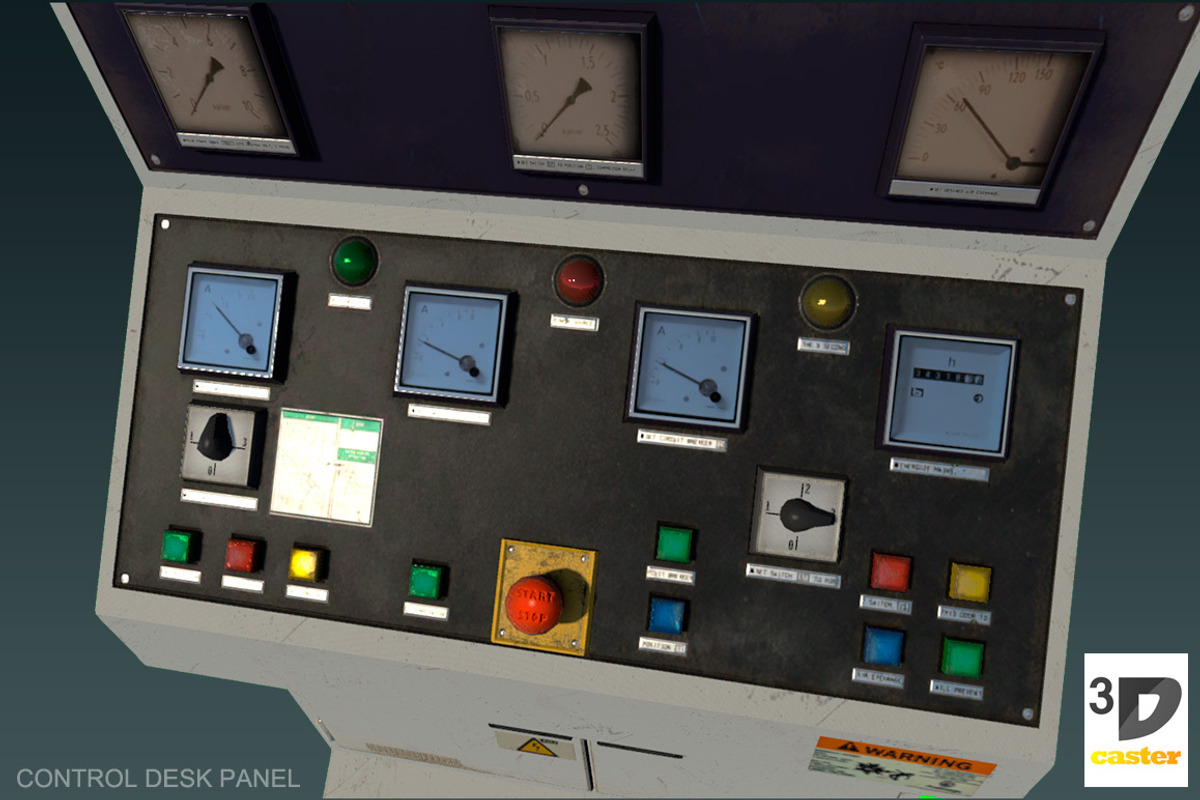 Control Desk Panel, an Object 3D Model by 3DCaster (Photo 5 of 6)