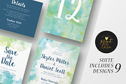 Wedding Invitation Suite - Skyler, an Invitation Template by Print The Love Boutique (Thumbnail 1 of 4)