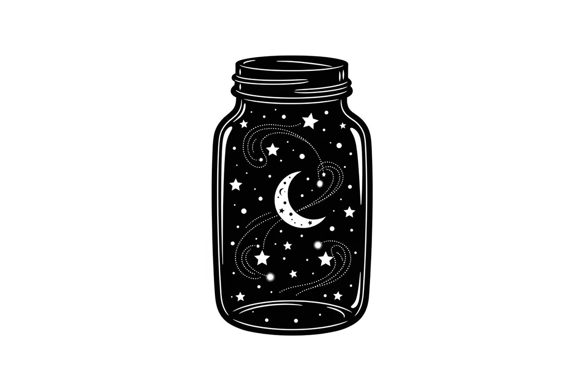 Cosmic Galaxy Jar Design Bundle, an Illustration by Creativeshirt (Photo 16 of 31)