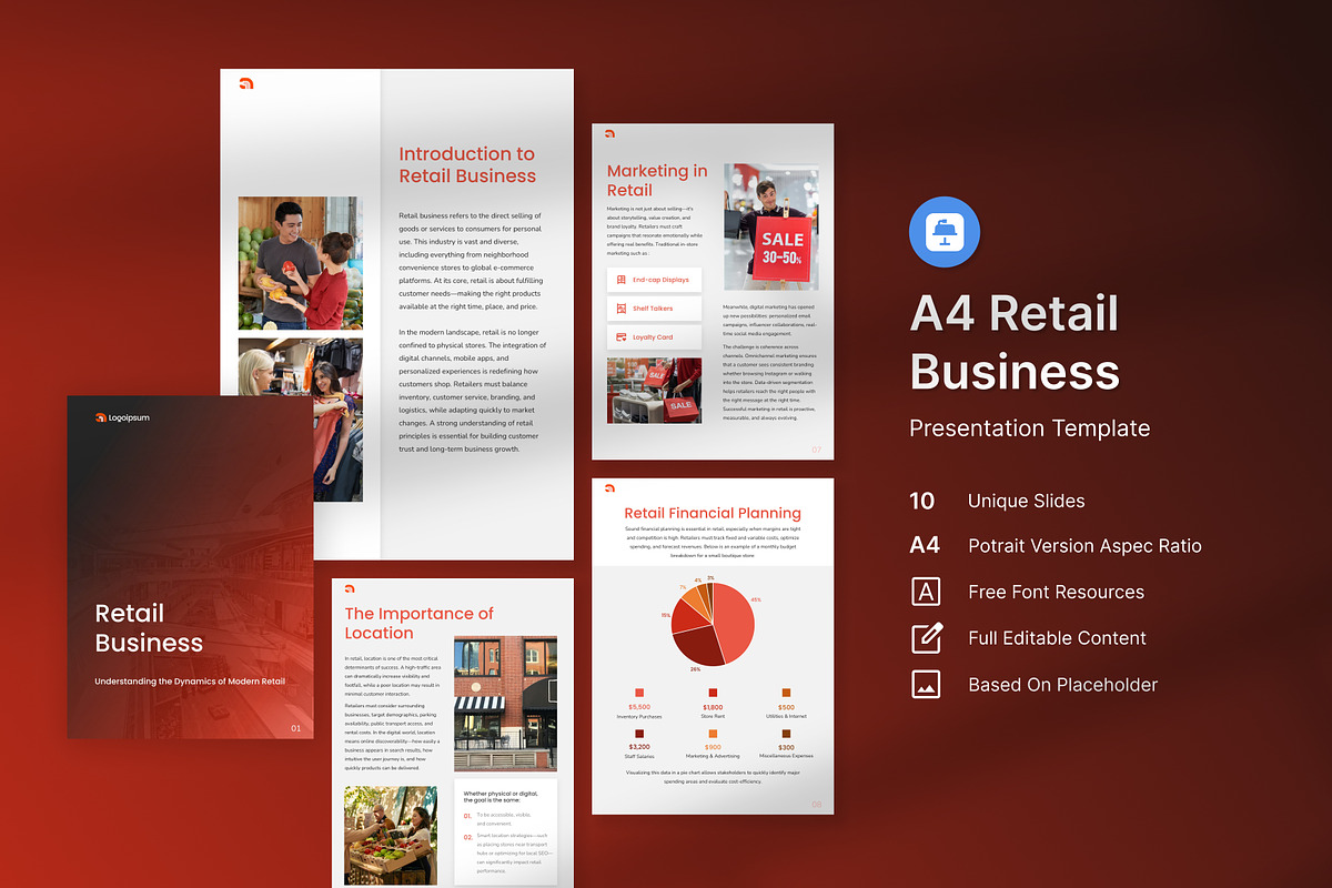 A4 Retail Business Presentation KEY