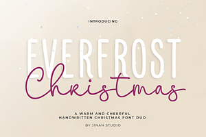 Everfrost Christmas - A Font Duo, a Handwritten Font by Ainun Jinan