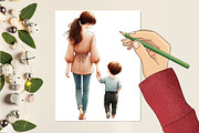 Mothers day sublimation clipart, an Illustration by RobertsArt (Thumbnail 7 of 7)