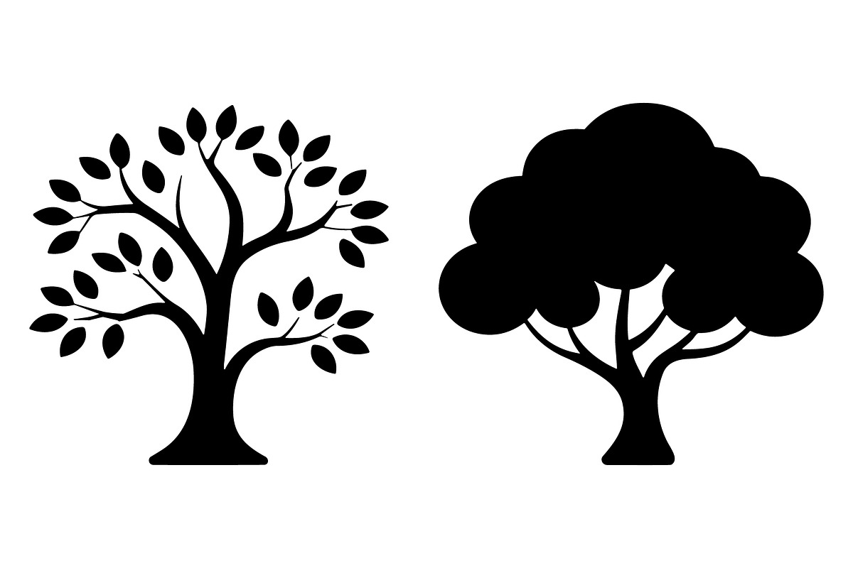 Tree Silhouette Vector Collection, an Illustration by Creativeshirt (Photo 5 of 7)