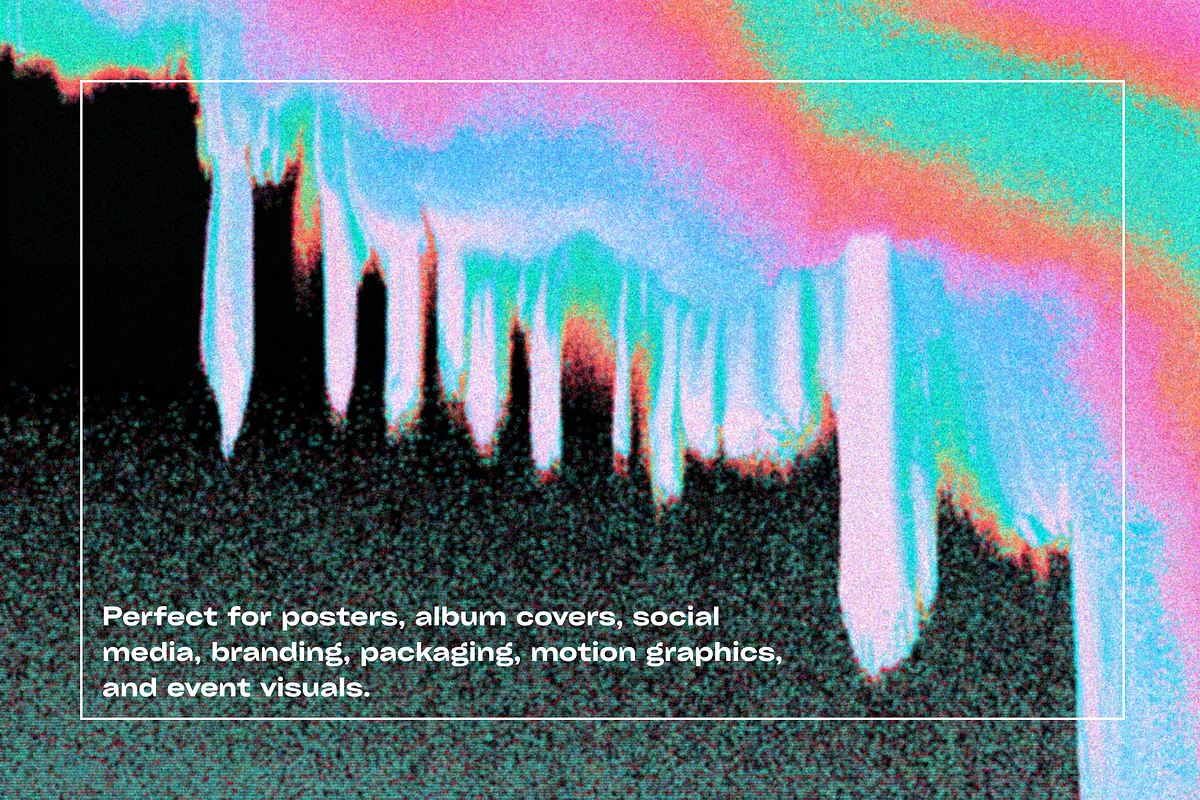 Acid Dreams: Psychedelic Grainy Pack, a Background Graphic by Anastasiia VNSK (Photo 5 of 14)