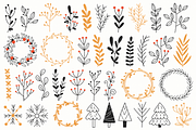 Christmas Botanical Clipart, a Seasonal Illustration by Anna Studio (Thumbnail 10 of 12)