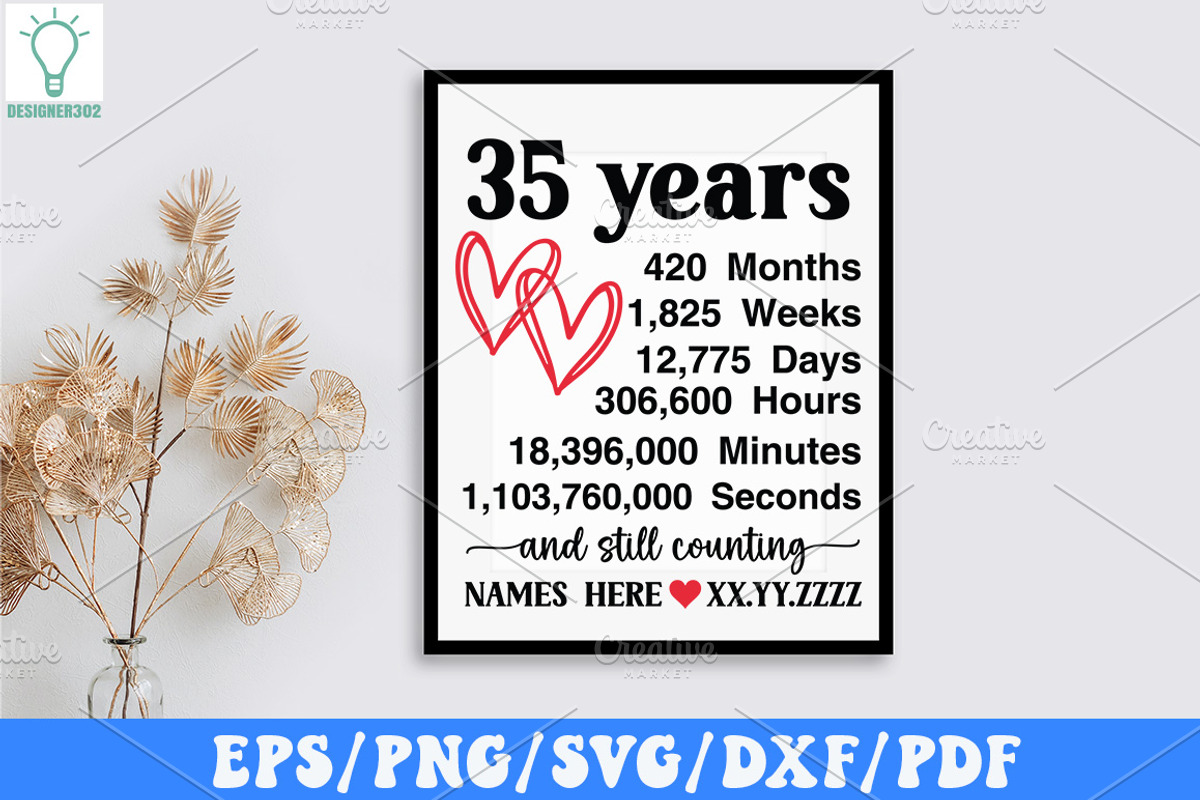 Wedding Anniversary SVG Bundle, a Graphic by Designer302 (Photo 9 of 12)