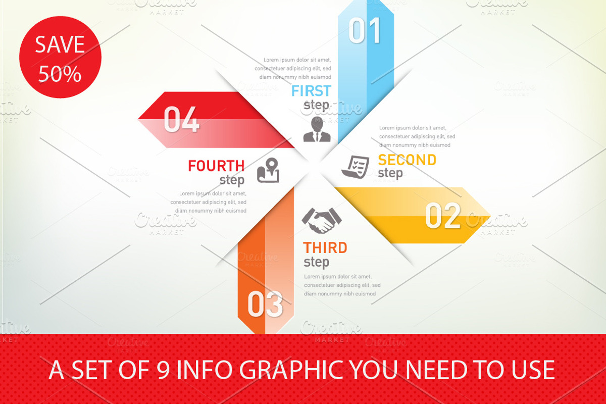 A SET OF 8 INFO GRAPHIC preview 2