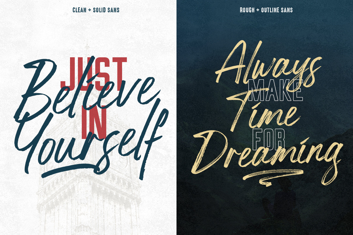 American Starlight Font Duo, a Script Font by Lucky Type (Photo 5 of 13)