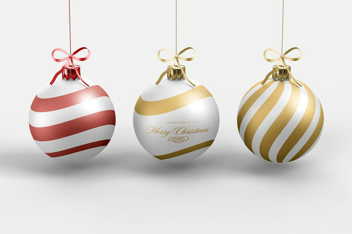 Christmas Ball Mock-up, a Product Mockup by zippypixelstudio (Photo 9 of 10)