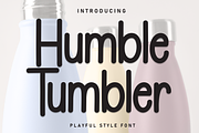 Humble Tumbler | Script Font, a Script Font by Scratchones (Thumbnail 1 of 8)