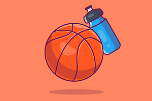 9 SPORT OBJECTS ILLUSTRATION