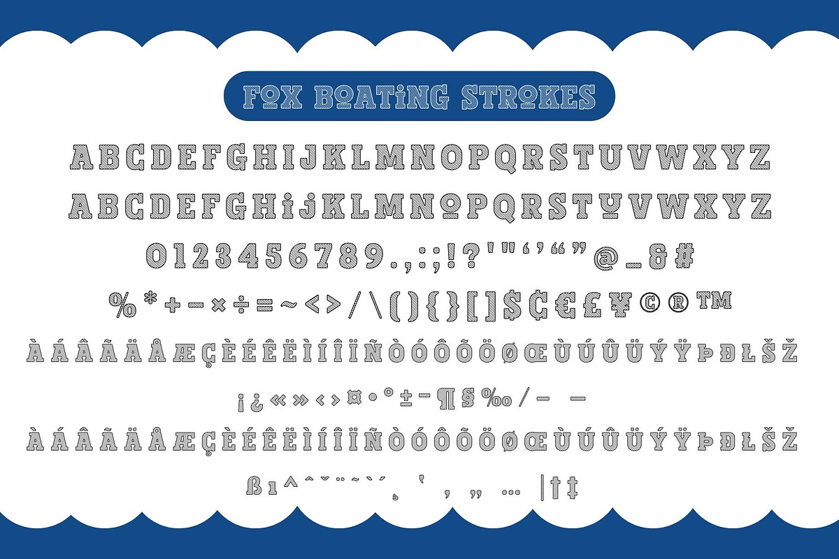Fox Boating 4 Fonts Style, a Slab Serif Font by Fox7 By Rattana (Photo 9 of 11)