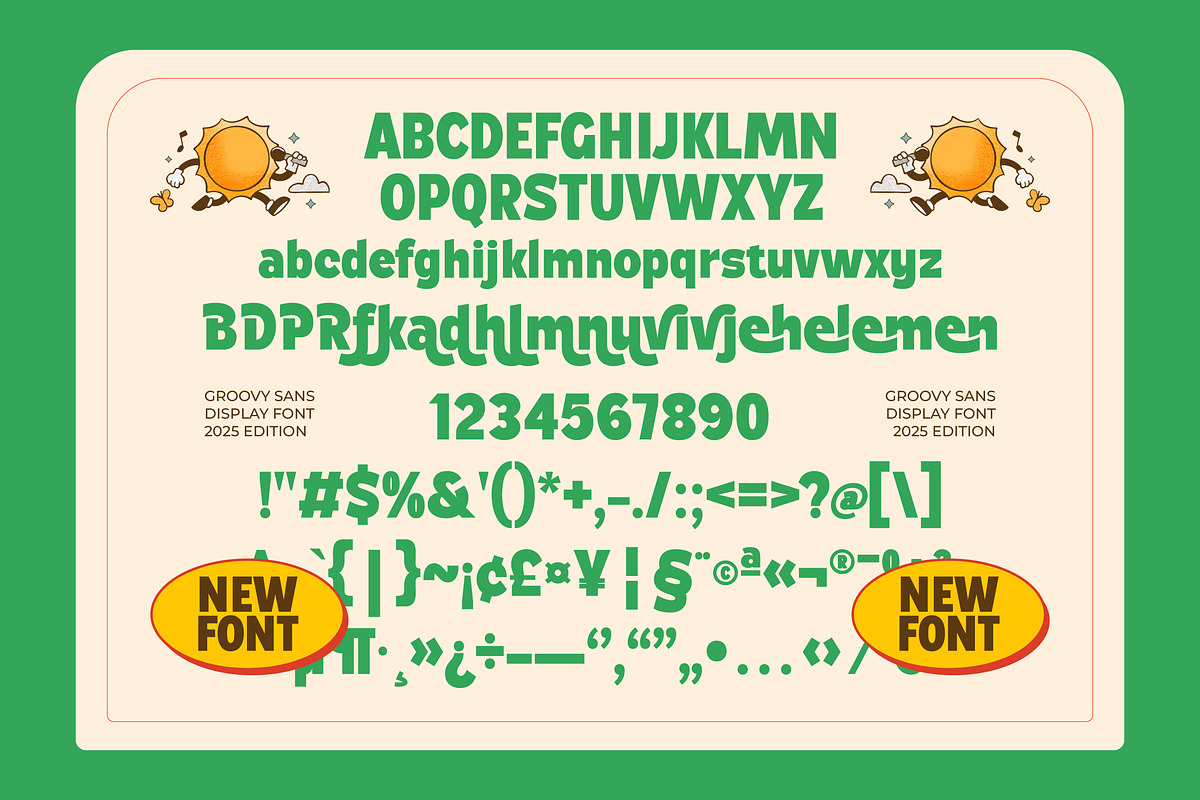 Delvian Groovy Display Fonts, a Sans Serif Font by Jaruka (Photo 10 of 10)