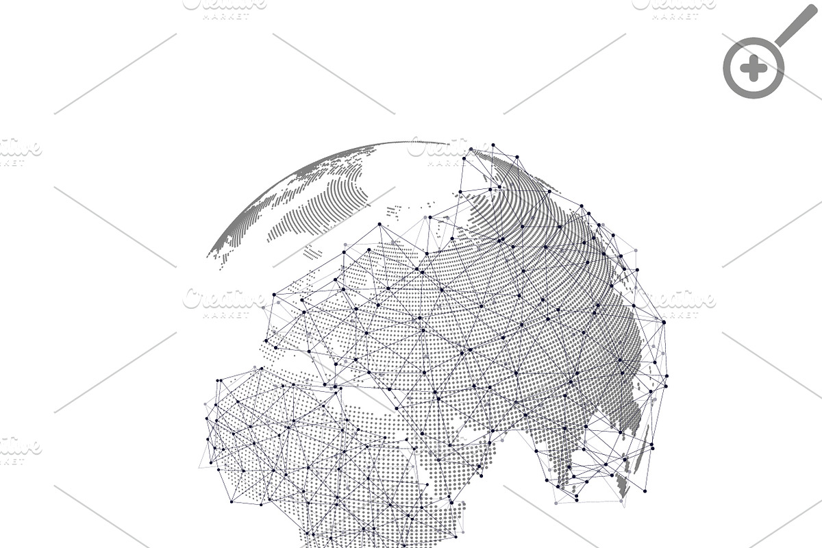 Bundle of 15Abstract 3D world globes, a Technology Illustration by VectorShop (Photo 14 of 15)