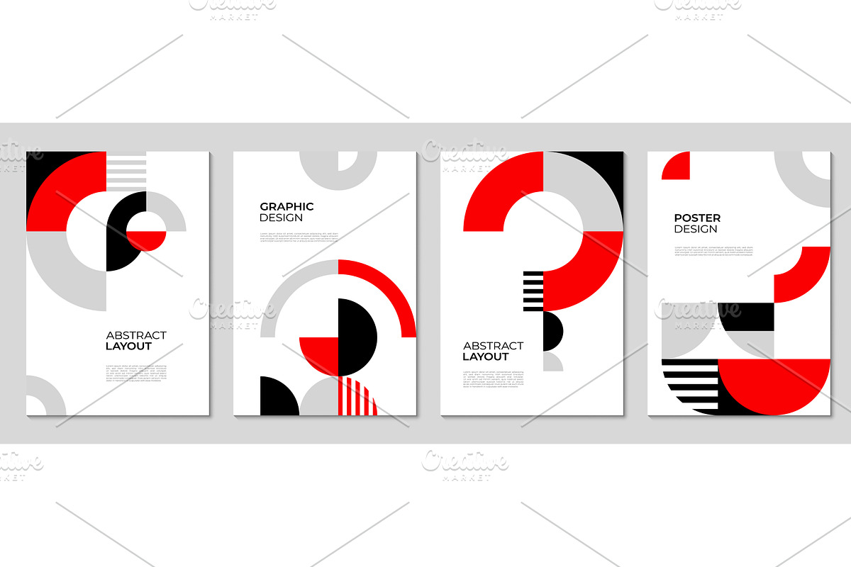 Modern business posters with layout, a Decorative Illustration by Vector Tradition