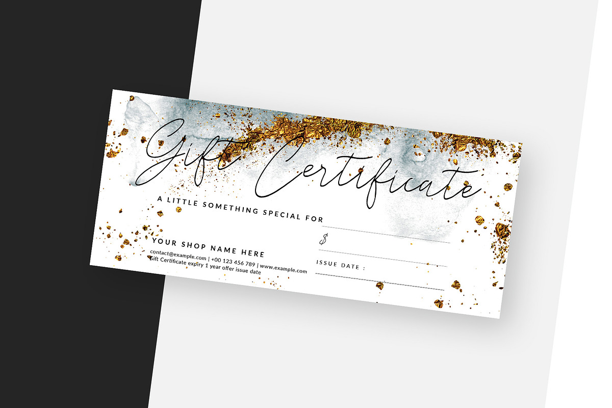 Gift Certificate, a Card Template by Amit Debnath (Photo 2 of 6)