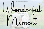 Wonderful Moment, a Handwritten Font by InermediaSTUDIO (Thumbnail 1 of 8)