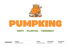 Pumpking Friendly Typeface