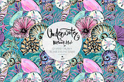Underwater Glitter Seamless Patterns, a Pattern Graphic by KaramfilaS (Thumbnail 12 of 15)