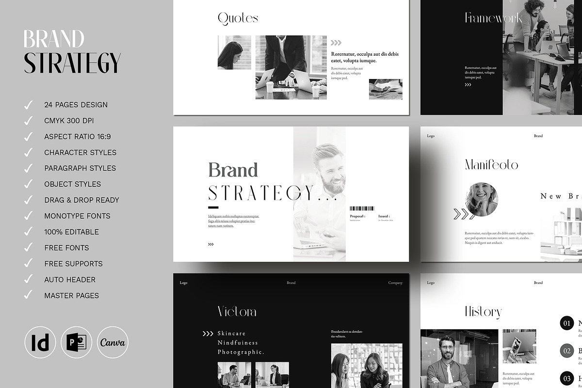 Brand Strategy Presentation Template, a Presentation Template by White Graphic (Photo 2 of 8)