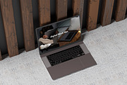 Laptop Mockup, an Android Mockup by kebunmockup (Thumbnail 4 of 5)