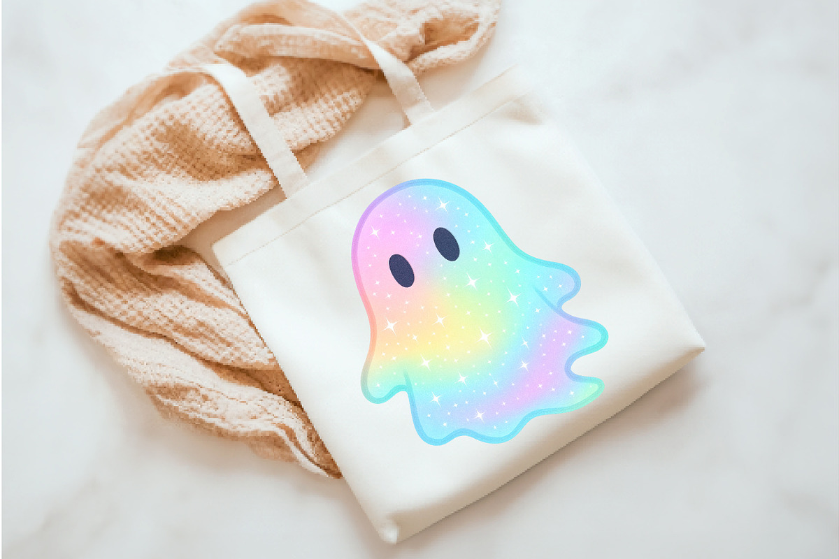 Disco Iridescent Ghost Sublimation, an Illustration by Watercolor design (Photo 3 of 3)